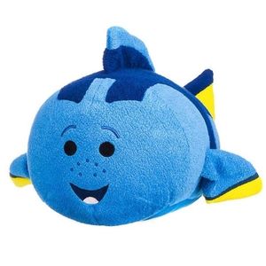 Disney Pixar's Finding Dory Tsum Tsum Medium Plush Stuffed Toy Blue & Yellow EUC